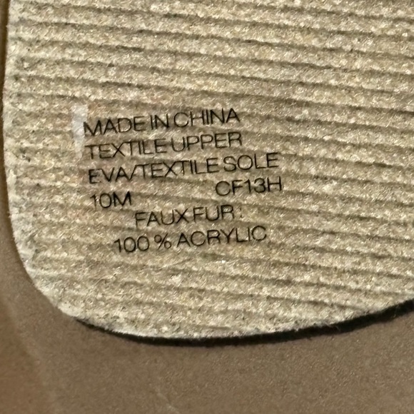 NWOT Michael Kors women's ivory/gold faux fur acrylic closed toe bling slippers - Picture 8 of 11